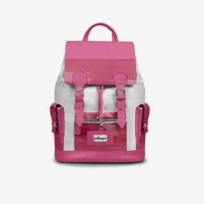 COUTURE Eco Backpack – Pink & White Edition | BYMANYC ® New York-0