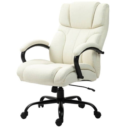 Cream White Big/Tall Adjustable Height Office Chair - 500 lbs. Weight Capacity-2