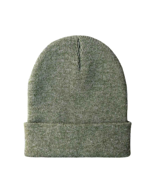 CS107 HAAKWEAR Traditional Silent Cuffed Beanie, Forest Green-0