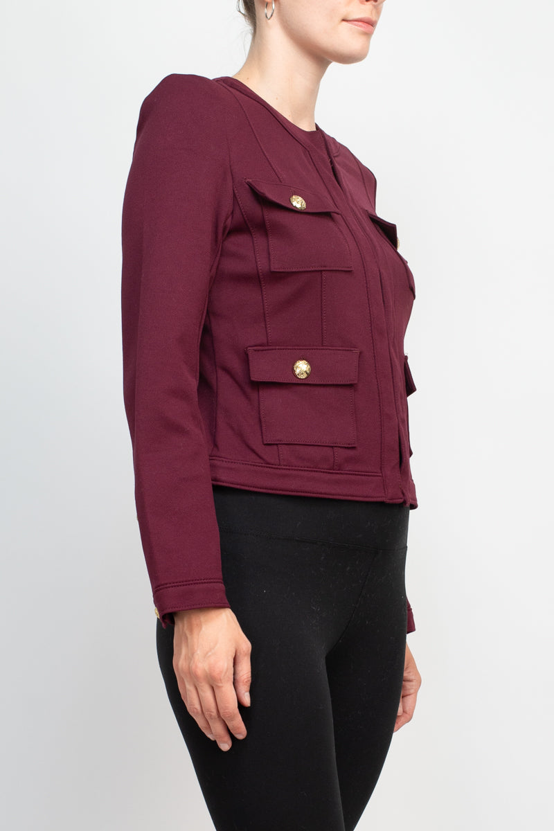 Carmen Marc Woven Knit jacket-1