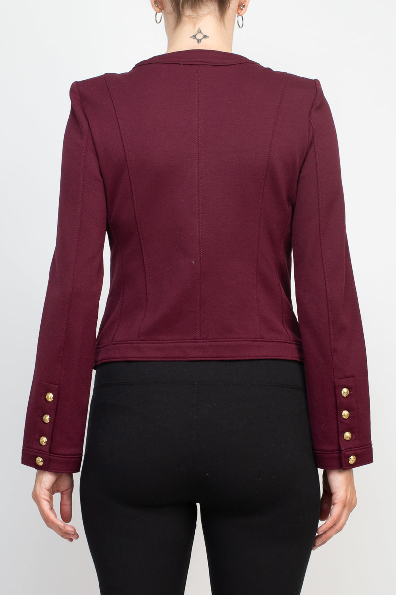 Carmen Marc Woven Knit jacket-2
