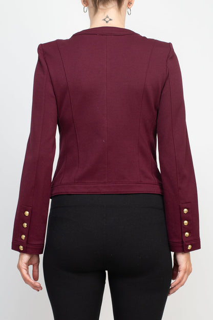 Carmen Marc Woven Knit jacket-2