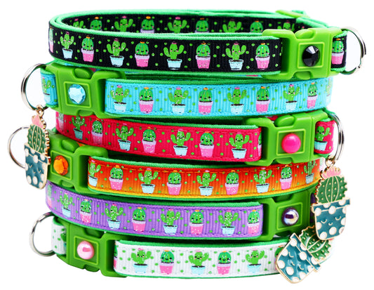 Cute but Prickly Breakaway Cat Collar-0