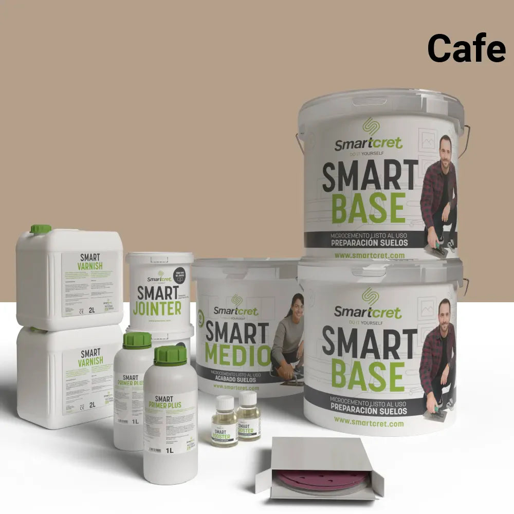 Kit de microcemento para suelos de cocina con azulejos de 16 m²-7