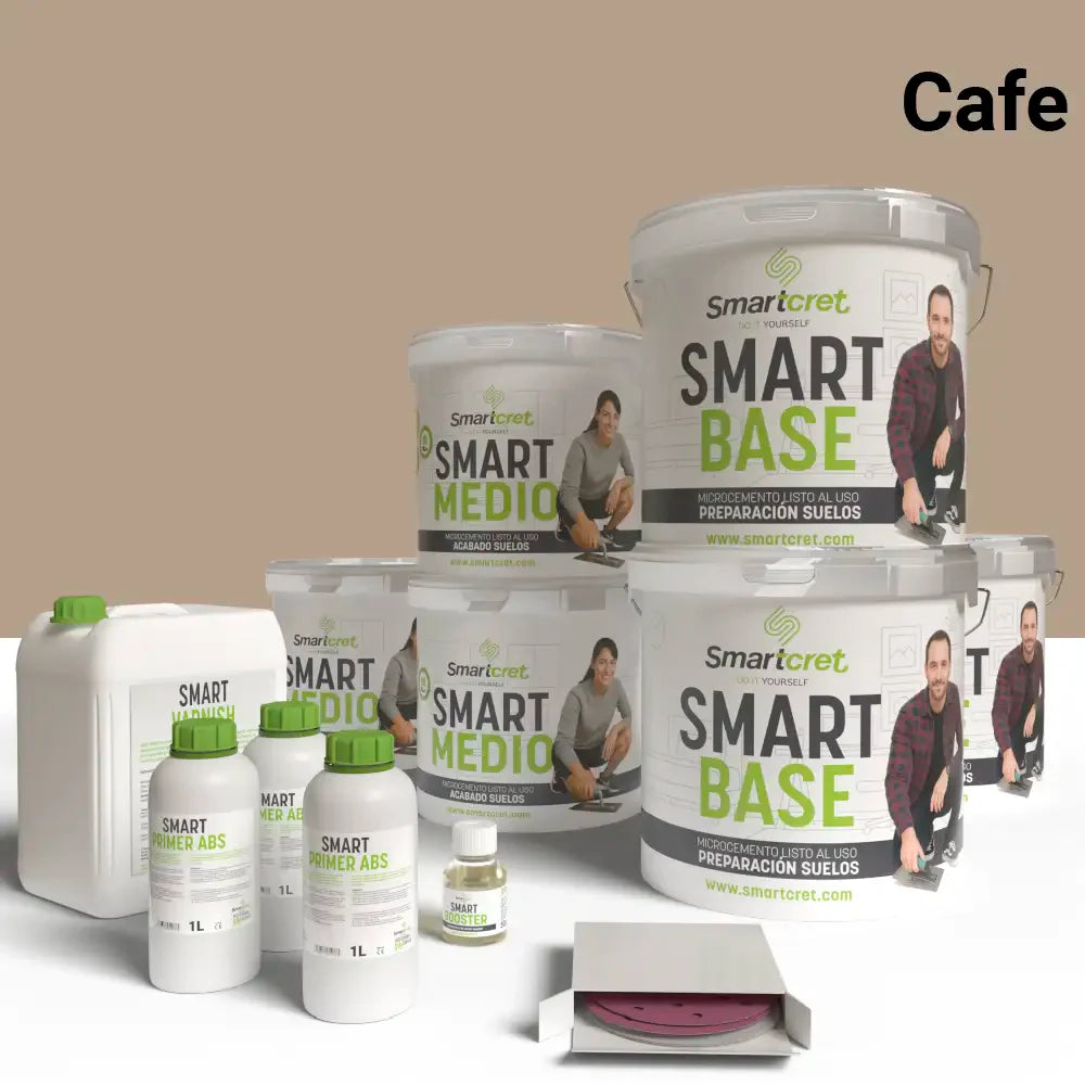 Kit microcemento para suelo cocina de cemento u hormigón para 24 m²-7