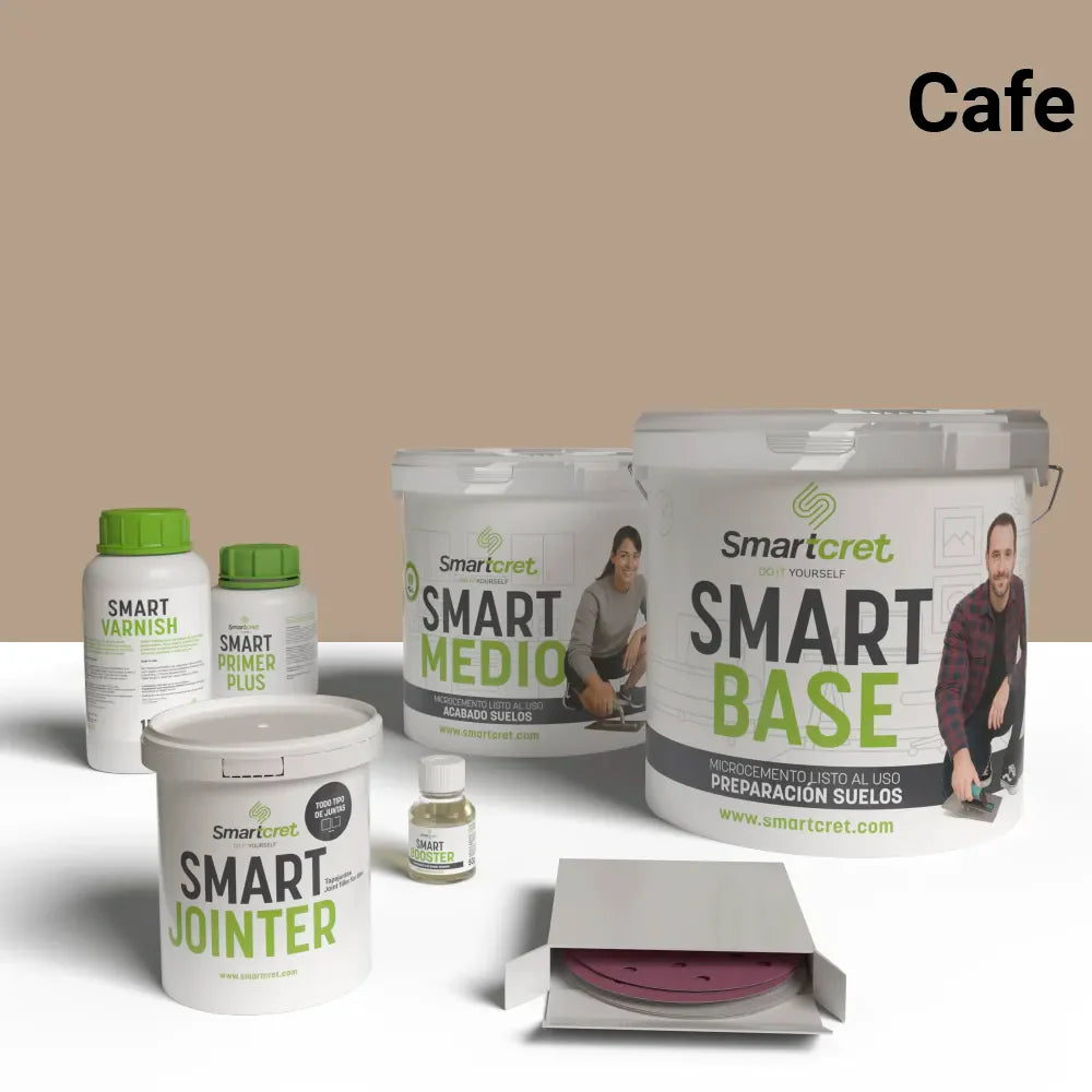 Kit de microcemento para suelos de cocina con azulejos de 4m²-7