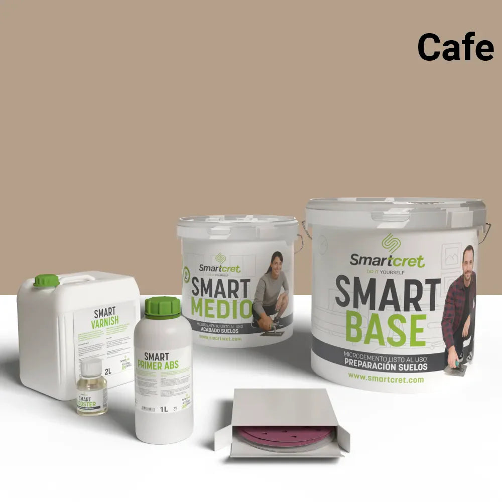 Kit microcemento para escaleras de obra de 8 m²-7