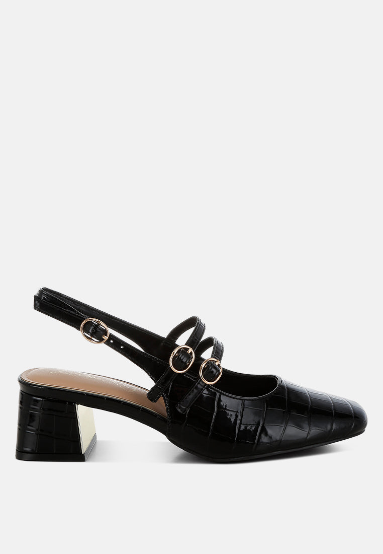 Cananga Block Heel Slingback Sandals-5