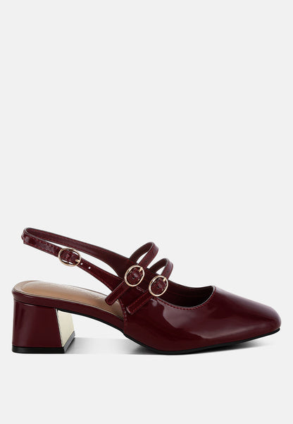 Cananga Block Heel Slingback Sandals-0