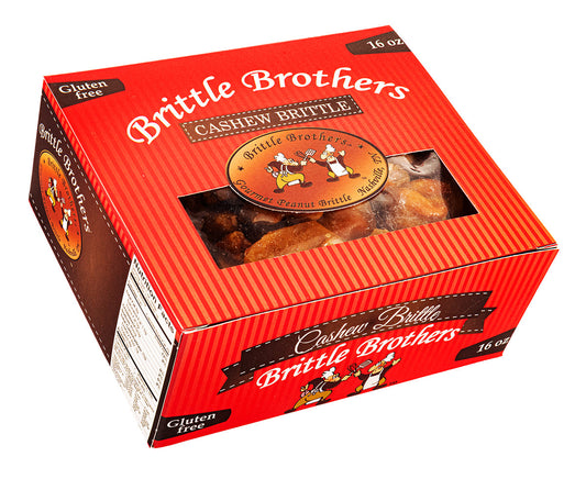 Brittle Brothers - Cashew Brittle - 1 Pound Box (Wholesale)-0
