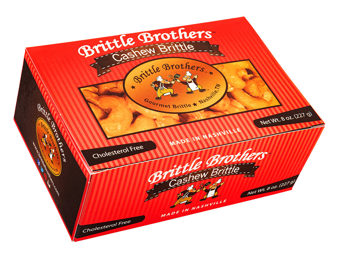 Brittle Brothers - Cashew Brittle - 8 oz. Box (Wholesale)-0