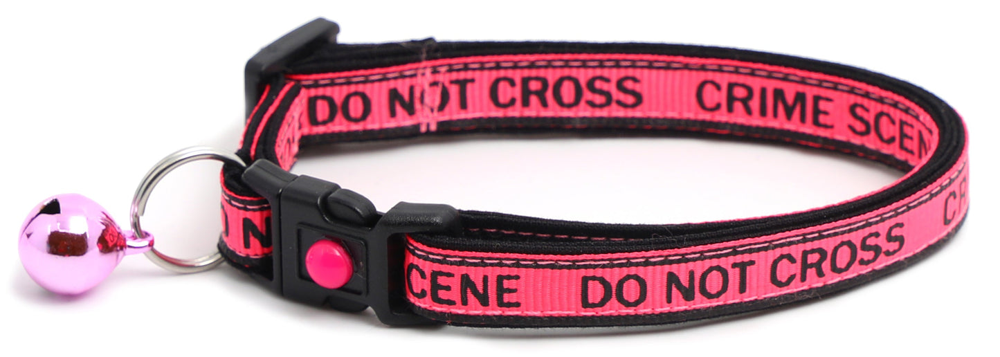 Crime Scene Do Not Cross Breakaway Cat Collar-2