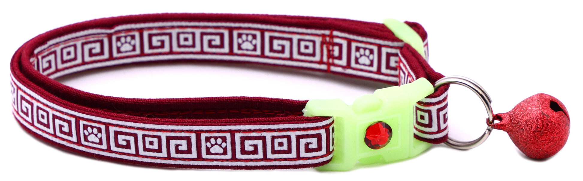 Greek Key Breakaway Cat Collar-8