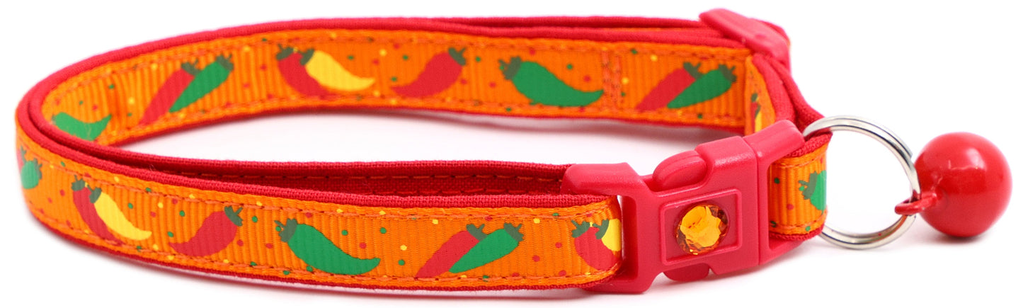 Spicy Peppers Breakaway Cat Collar-10