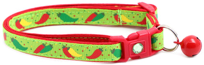 Spicy Peppers Breakaway Cat Collar-11