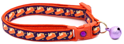 Pumpkin Pie Slices Breakaway Cat Collar-12