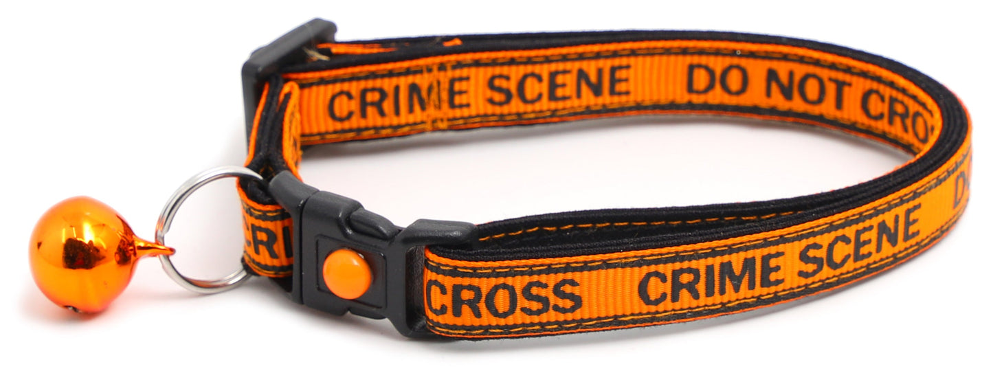 Crime Scene Do Not Cross Breakaway Cat Collar-16