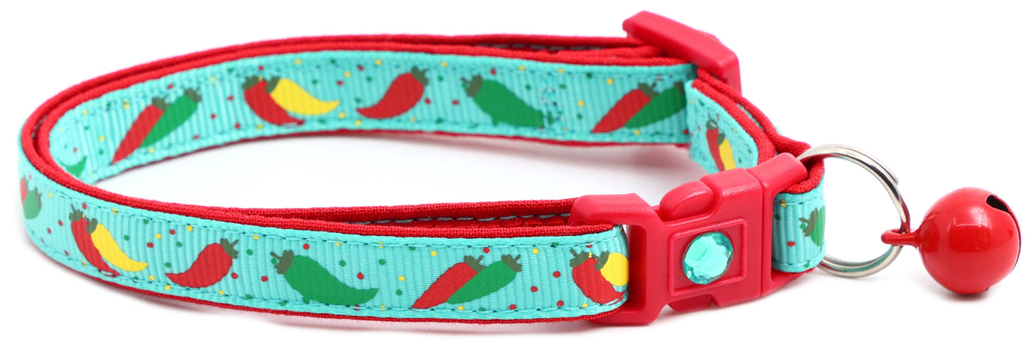 Spicy Peppers Breakaway Cat Collar-12
