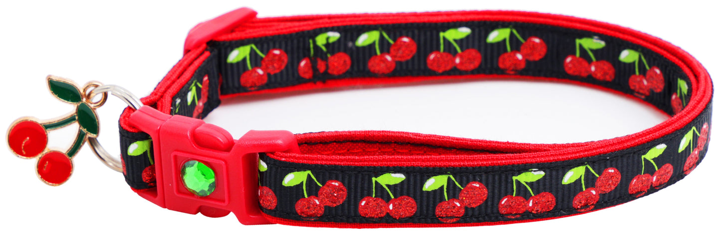 Cherries Breakaway Cat Collar-2