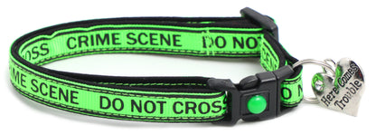 Crime Scene Do Not Cross Breakaway Cat Collar-24