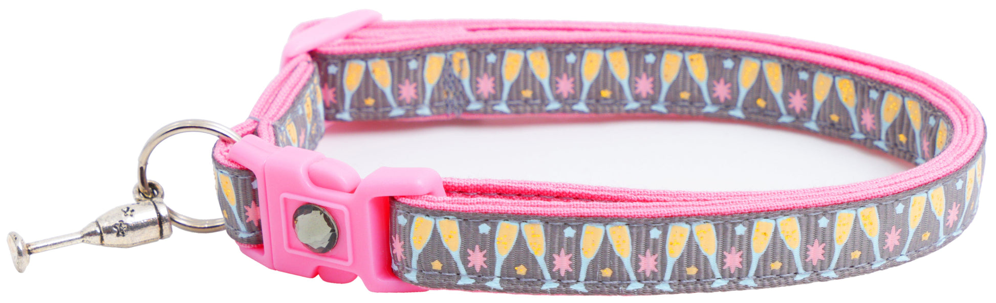 Champagne Glasses Breakaway Cat Collar-14
