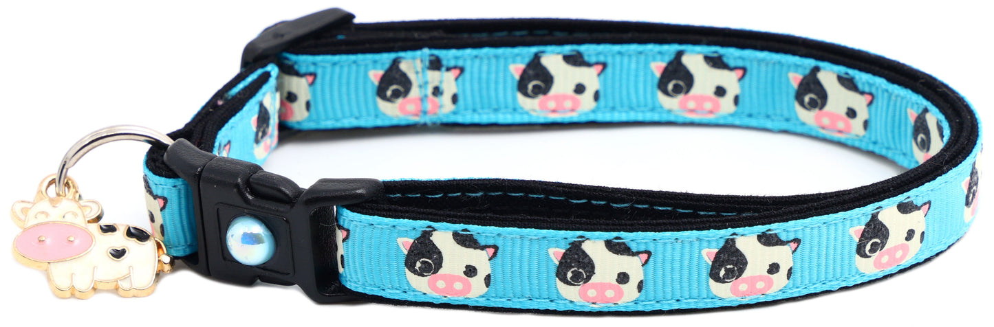 Cute Cows Breakaway Cat Collar-13