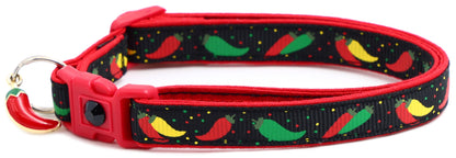 Spicy Peppers Breakaway Cat Collar-2