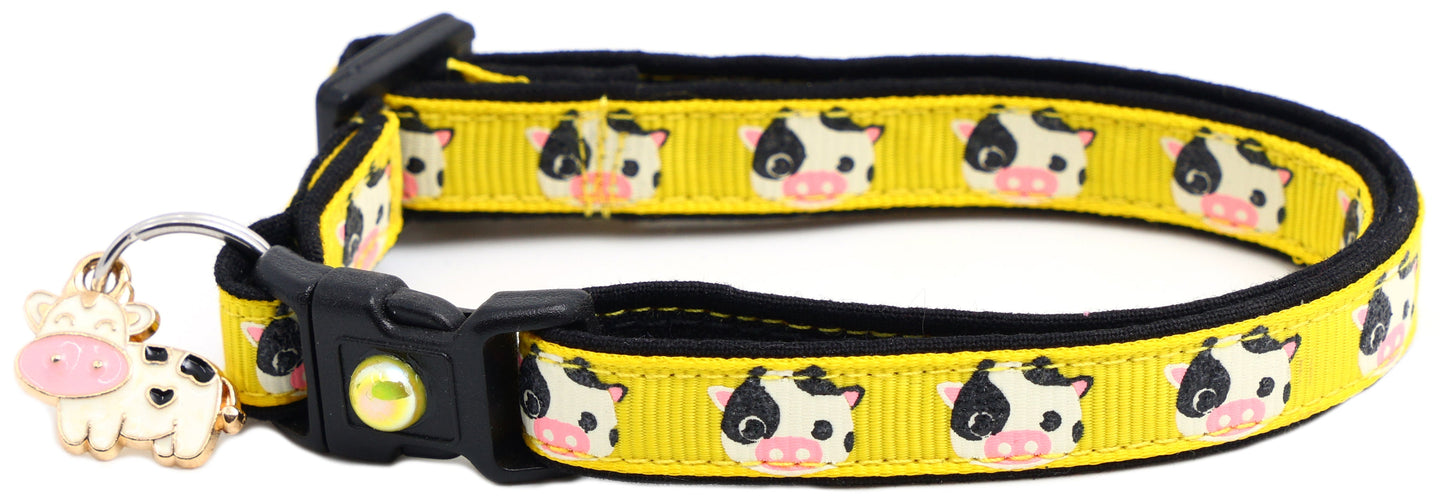 Cute Cows Breakaway Cat Collar-2