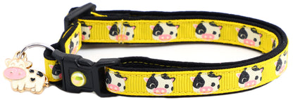 Cute Cows Breakaway Cat Collar-2
