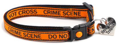 Crime Scene Do Not Cross Breakaway Cat Collar-18