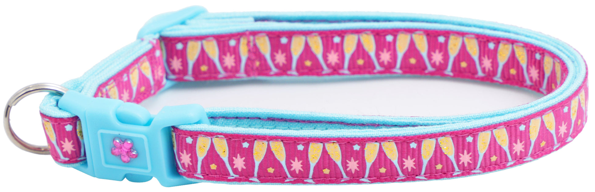 Champagne Glasses Breakaway Cat Collar-23