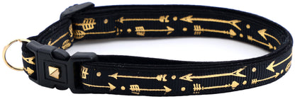 Metallic Gold Arrows Breakaway Cat Collar-35