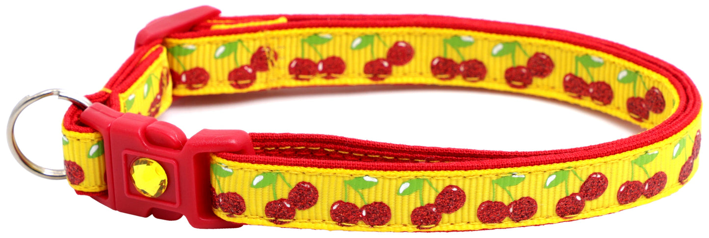 Cherries Breakaway Cat Collar-24