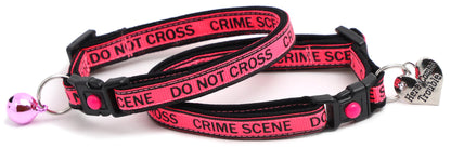 Crime Scene Do Not Cross Breakaway Cat Collar-4