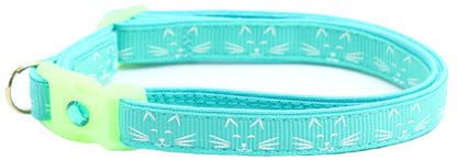 Glowing Cat Faces Breakaway Cat Collar-4