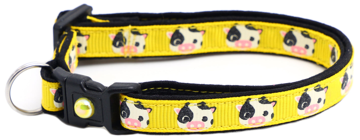 Cute Cows Breakaway Cat Collar-3