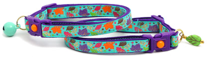 Fancy Fall Leaves Breakaway Cat Collar-3
