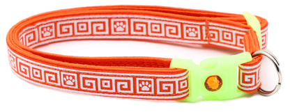 Greek Key Breakaway Cat Collar-33
