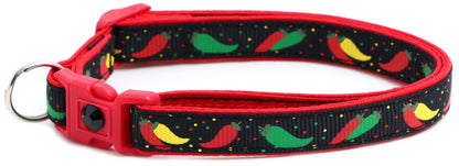Spicy Peppers Breakaway Cat Collar-3