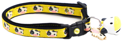 Cute Cows Breakaway Cat Collar-4