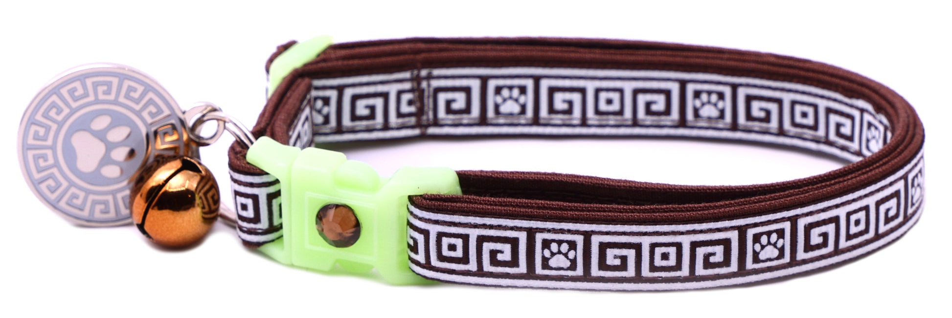 Greek Key Breakaway Cat Collar-18