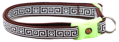 Greek Key Breakaway Cat Collar-36