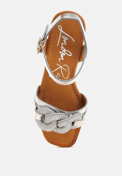 Emelda Chain Link Detail Wedge Sandals-2