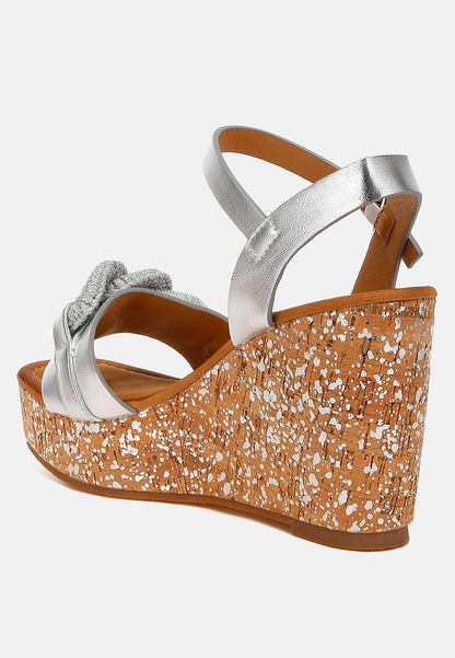 Emelda Chain Link Detail Wedge Sandals-1