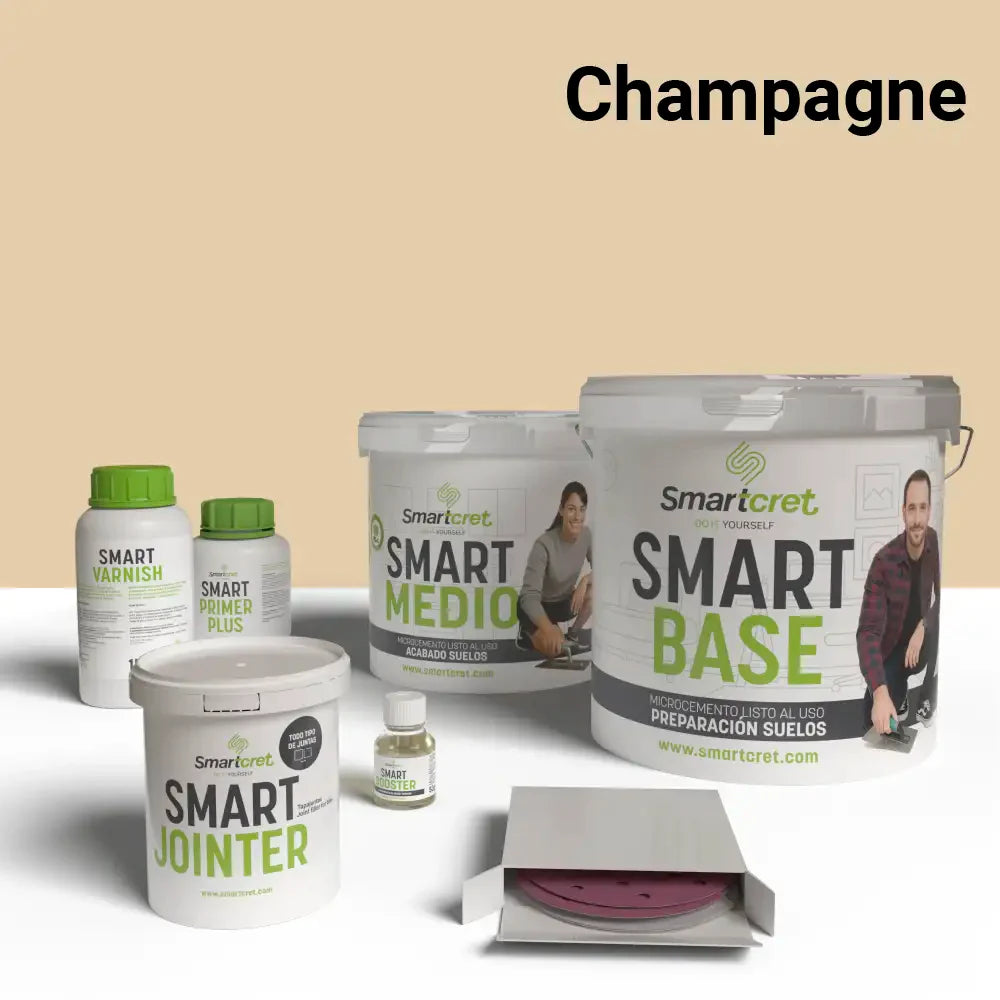 Kit de microcemento para suelos de cocina con azulejos de 4m²-22