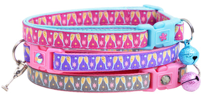 Champagne Glasses Breakaway Cat Collar-0