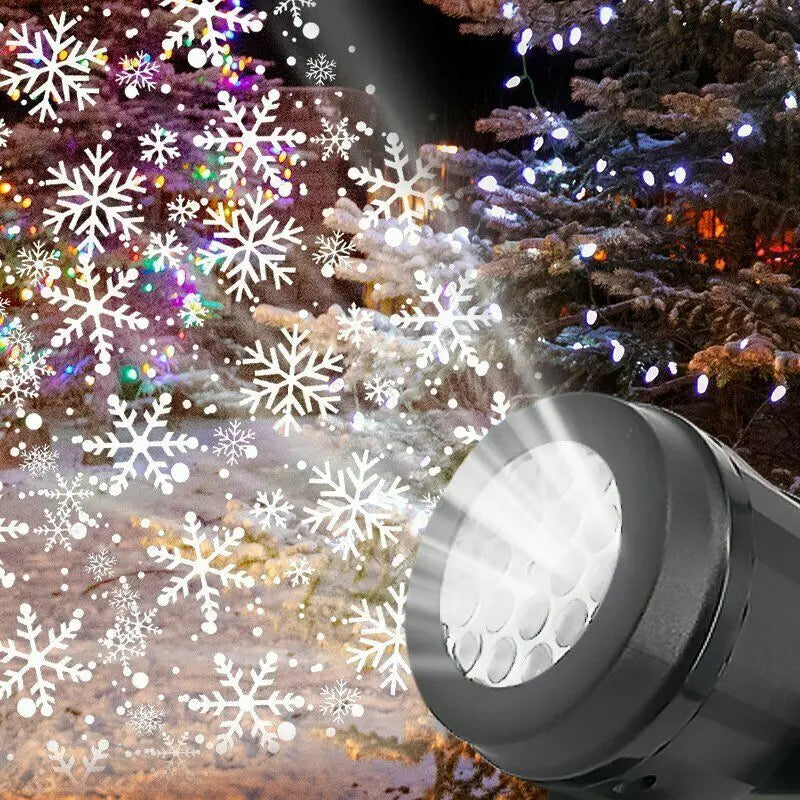 Christmas Snowflake Projector Light – Rotating LED-1