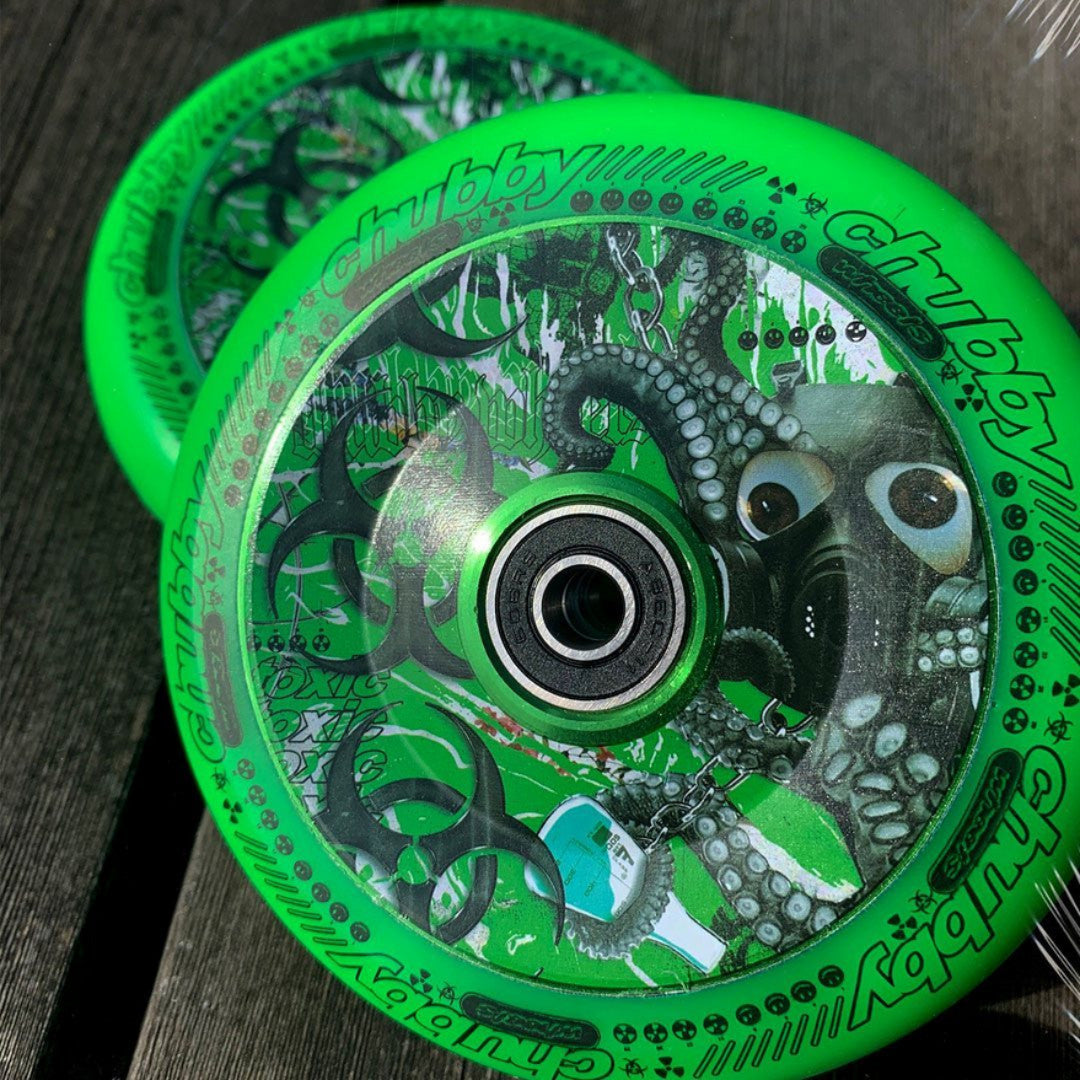Chubby Lab Neon Green 110mm - Single Wheel-4