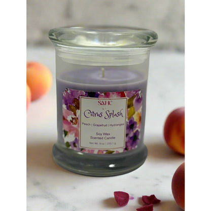 Citrus Splash Scented Soy Candle-4