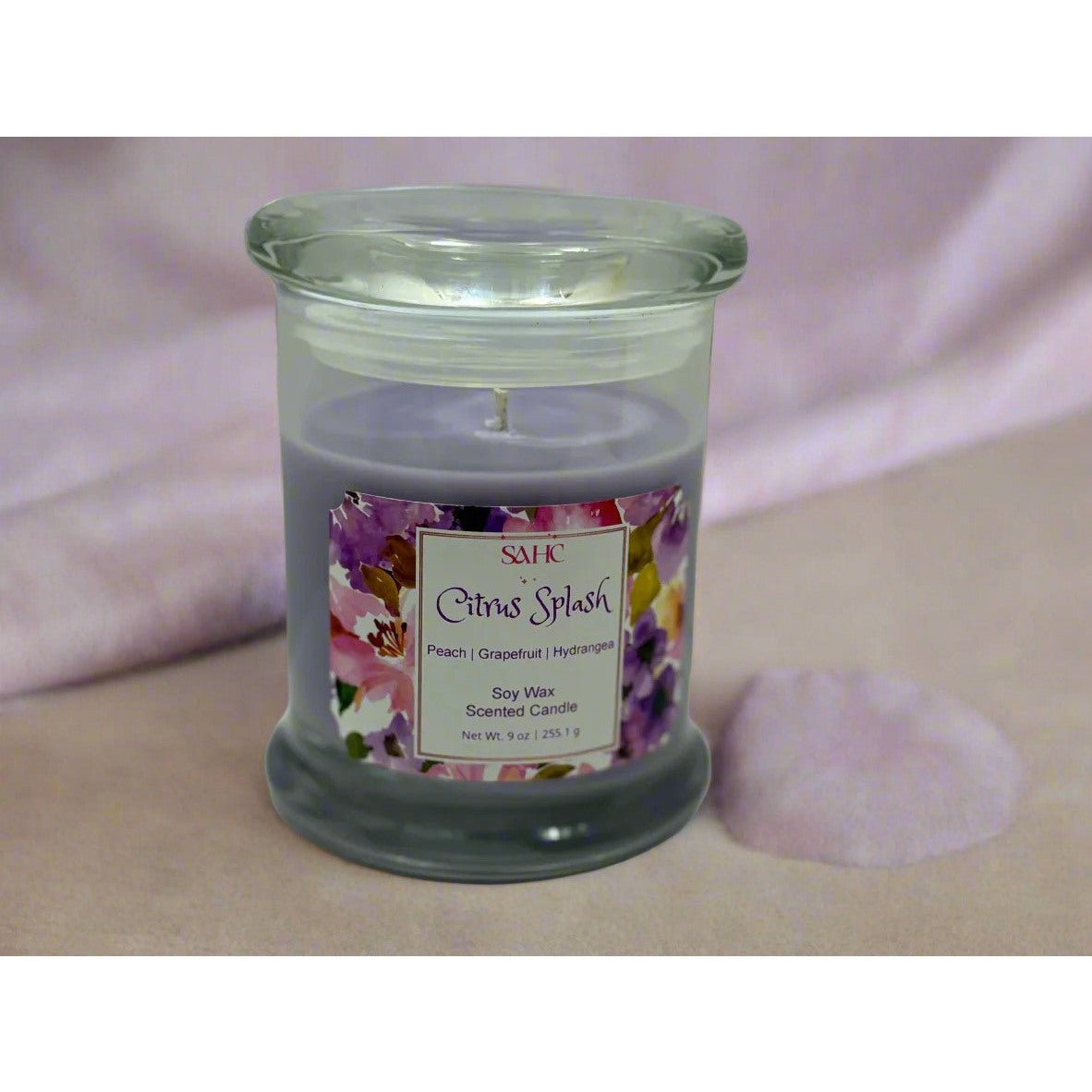 Citrus Splash Scented Soy Candle-2